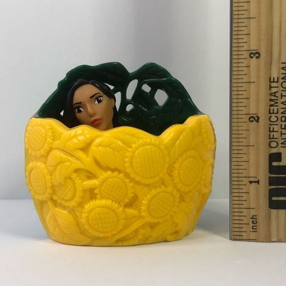 bk 1996 disney pocahontas finger puppet sunflowers kids meal vtg nostalgia - Picture 2 of 7